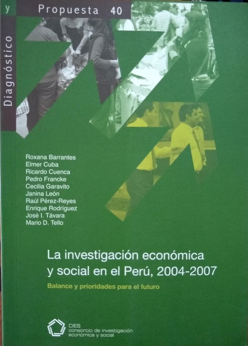 La investigación económica y social en el Perú, 2004-2007. Balance y prioridades para el futuro
