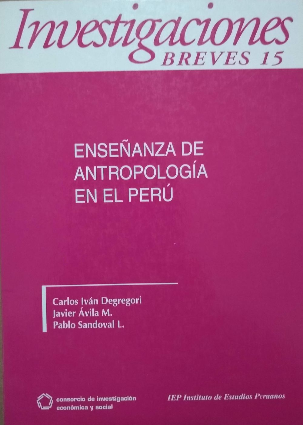 Enseñanza de Antropología en el Perú