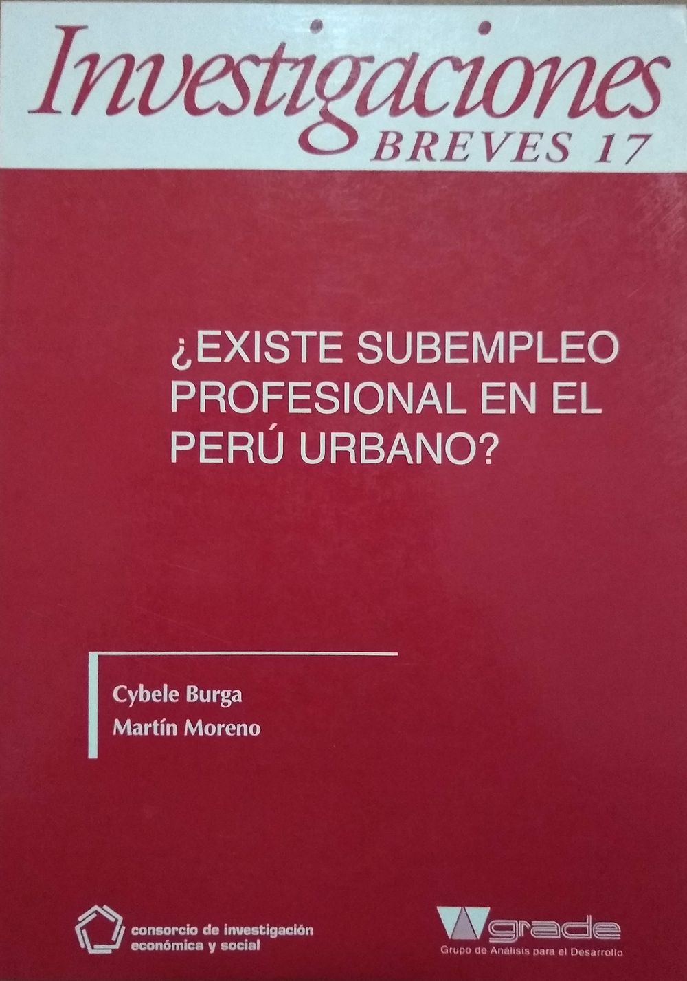 ¿Existe subempleo profesional en el Perú urbano?