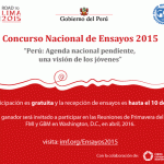El FMI, el Gobierno del Perú, y CIES convocan a jóvenes estudiantes a participar en concurso nacional de ensayos