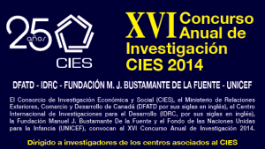 Convocatoria a Concurso de Investigación CIES 2014