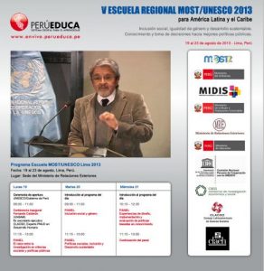 Funcionarios públicos e investigadores sociales de América latina en Escuela MOST