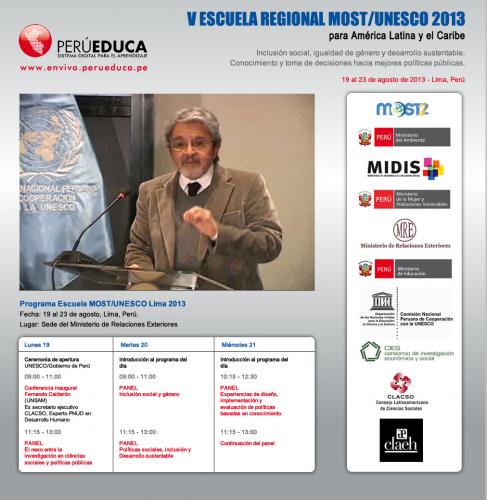 Funcionarios públicos e investigadores sociales de América latina en Escuela MOST