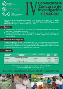 Resultados Concurso de Investigación IV CENAGRO