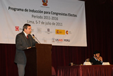 Curso de Inducción Parlamentaria para nuevos congresistas peruanos