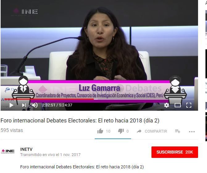 Experiencia CIES en debates electorales
