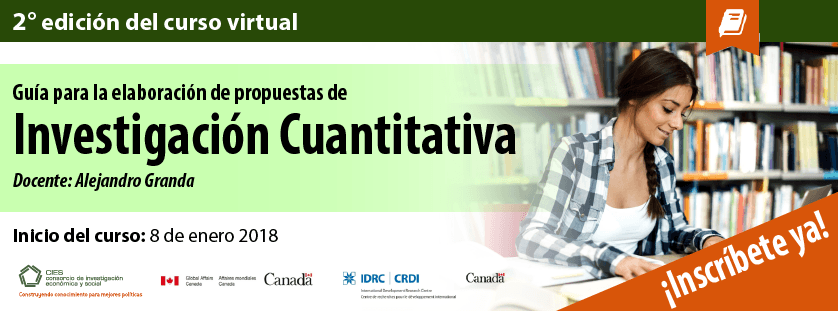 Lanzamiento 2da EDICIÓN del Curso virtual: Cómo desarrollar una Investigación Cuantitativa