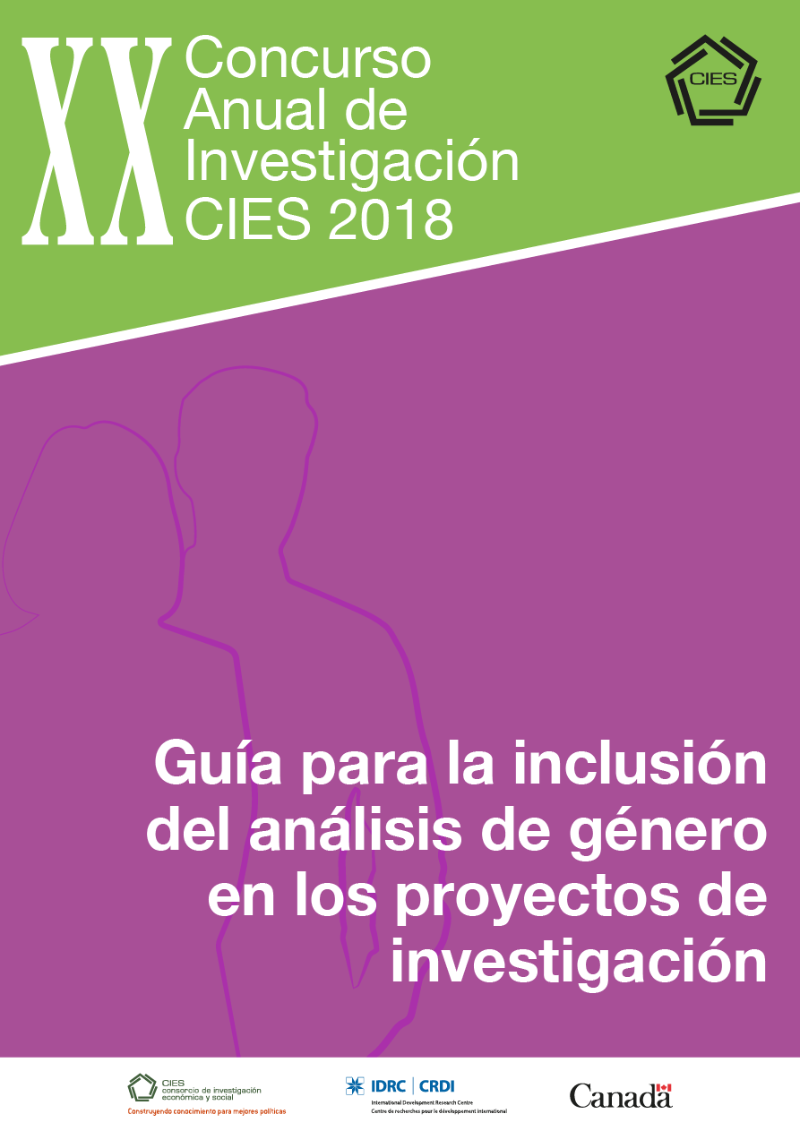 Guía para la inclusión del análisis de género en los proyectos de investigación
