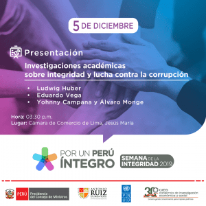 Estudios en la Semana de la Integridad 2019