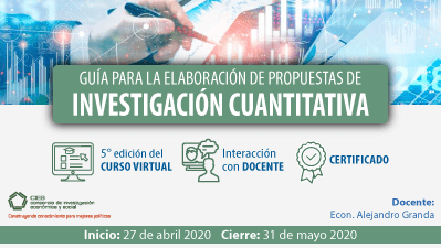 5° EDICIÓN del Curso virtual: Cómo desarrollar una Investigación Cuantitativa