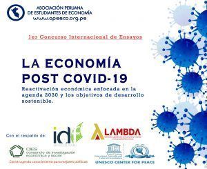 Lanzamiento del Concurso Internacional de Ensayos APEECO “La economía post-COVID-19: Reactivación económica enfocada en la agenda 2030 y los ODS”