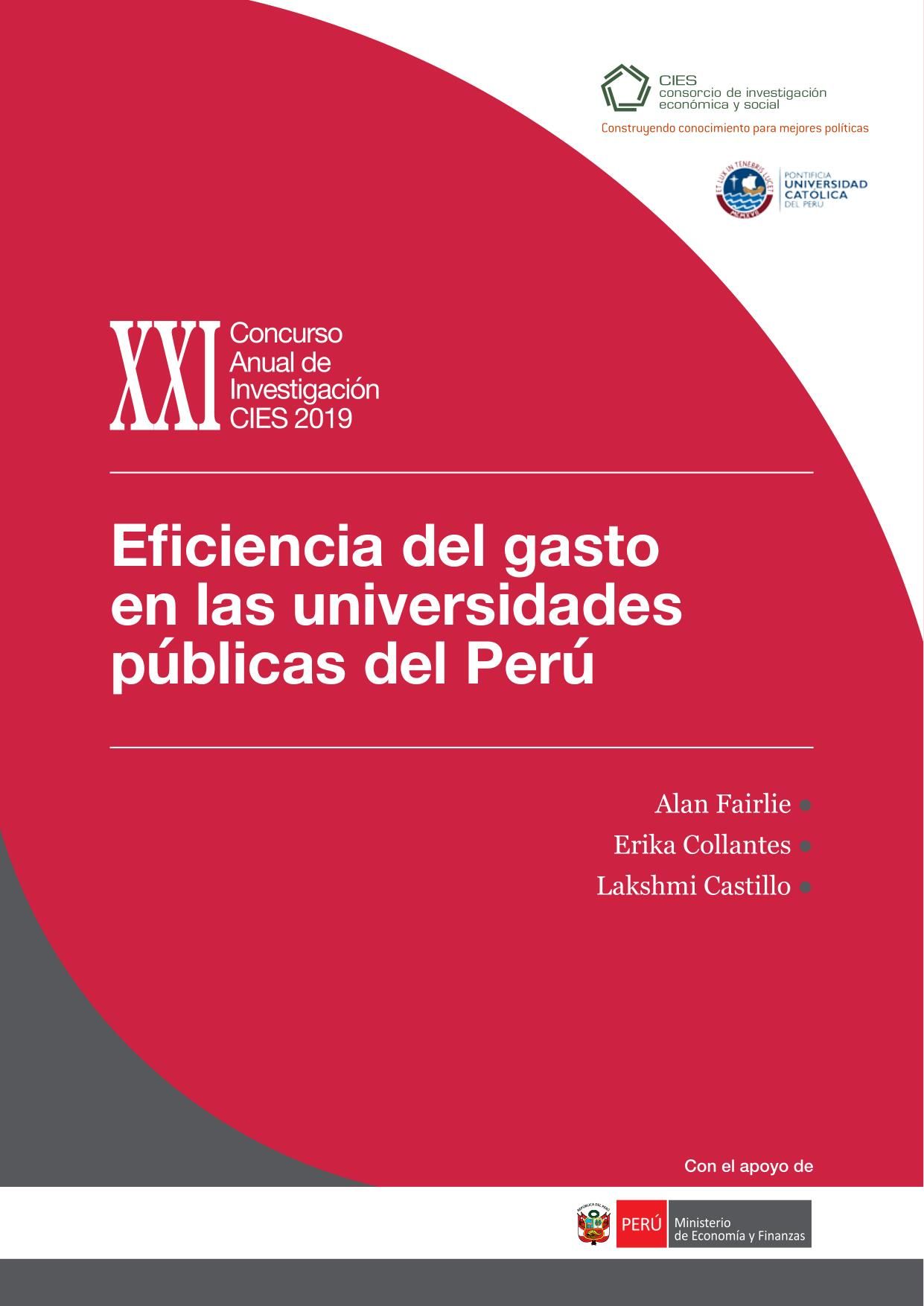 Eficiencia del gasto en las universidades públicas del Perú