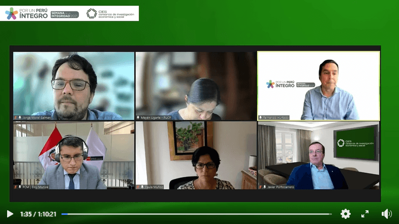 CIES organizó presentación de estudios sobre corrupción en Semana de la Integridad