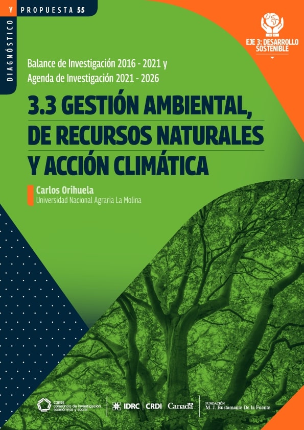 Gestión ambiental, de recursos naturales y acción climática. Balance de investigación 2016-2021 y agenda de investigación 2021-2026.