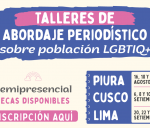 Talleres de abordaje periodístico sobre población LGBTIQ+ CIES-FCIL