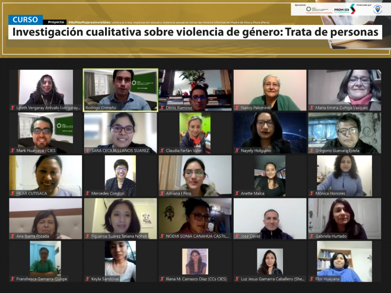 Curso virtual Investigación cualitativa sobre violencia de género: Trata de personas