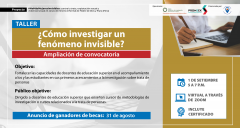 Taller virtual ¿Cómo investigar un fenómeno invisible?”
