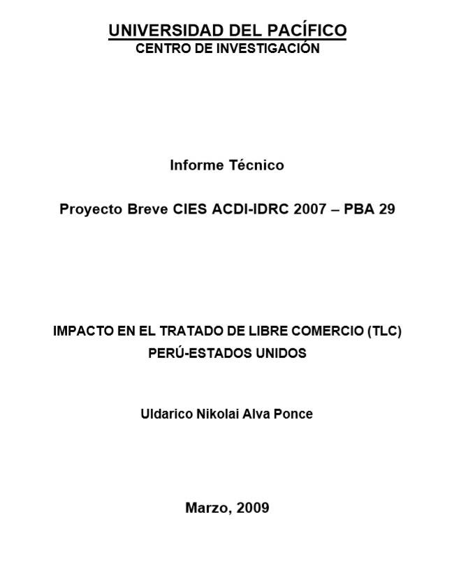 Impacto en el Tratado de Libre Comercio (TLC) Perú-Estados Unidos