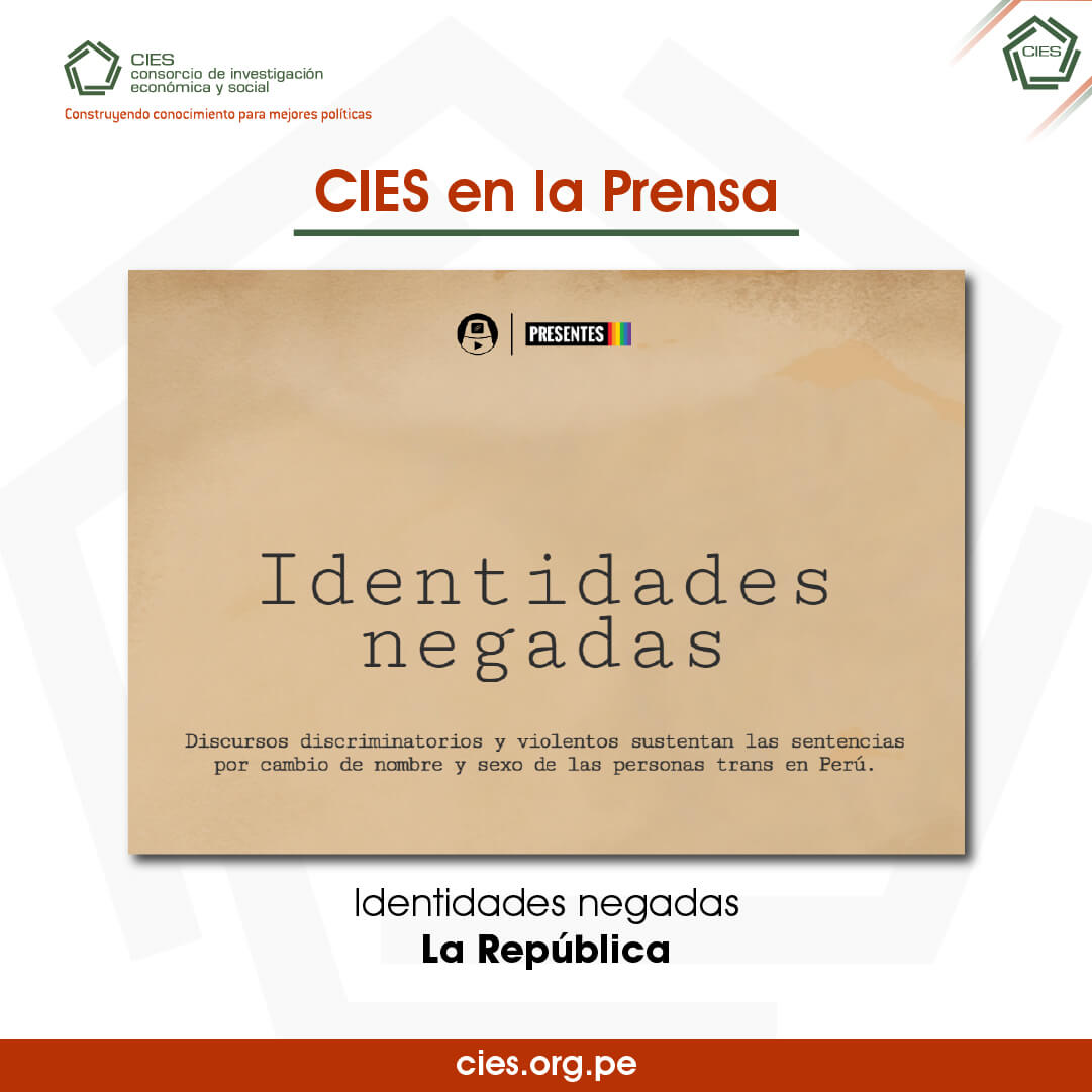 Identidades negadas – CIES en la Prensa