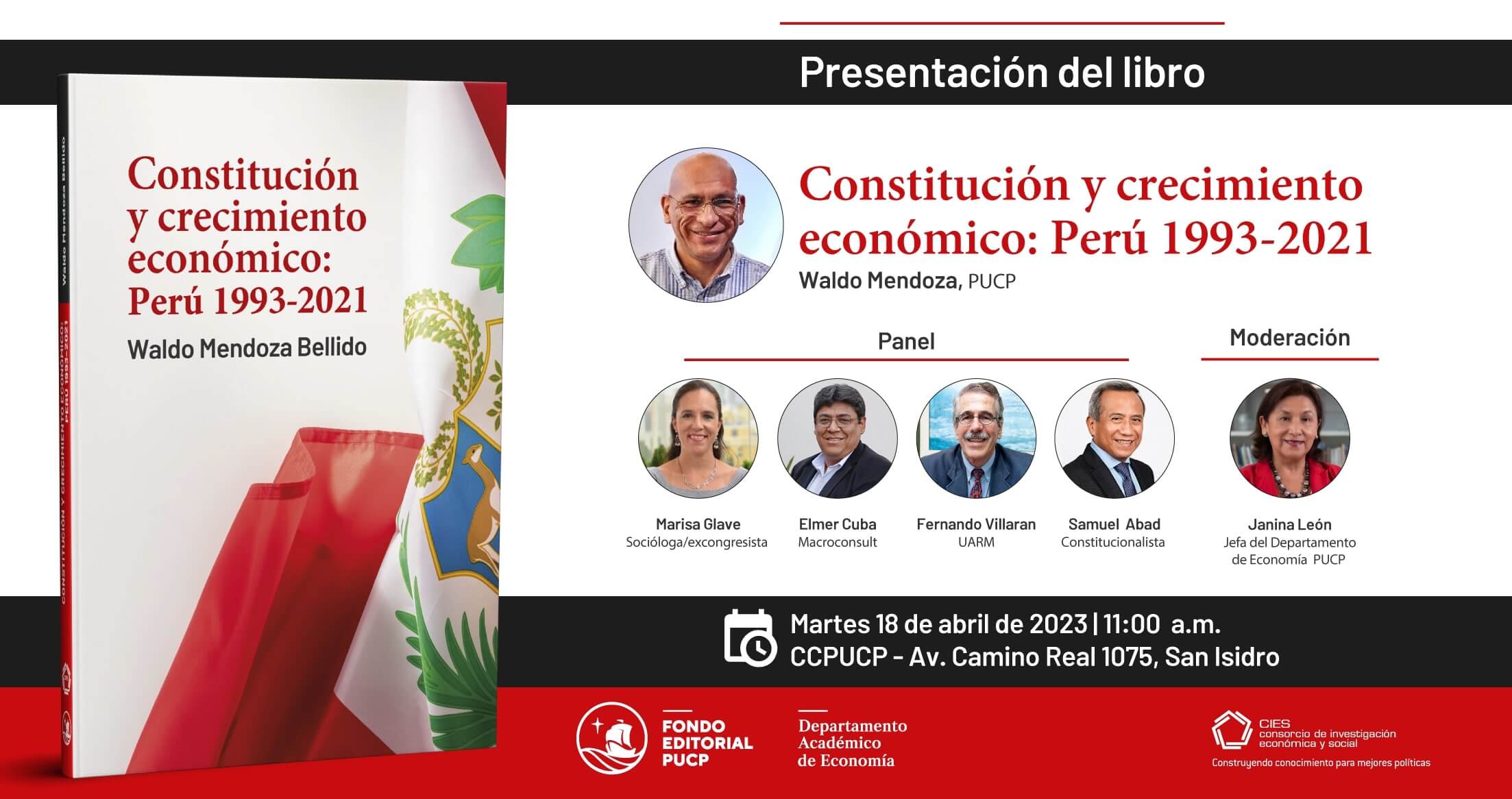 Exministro MEF presenta su libro sobre el impacto económico de la Constitución Política de 1993