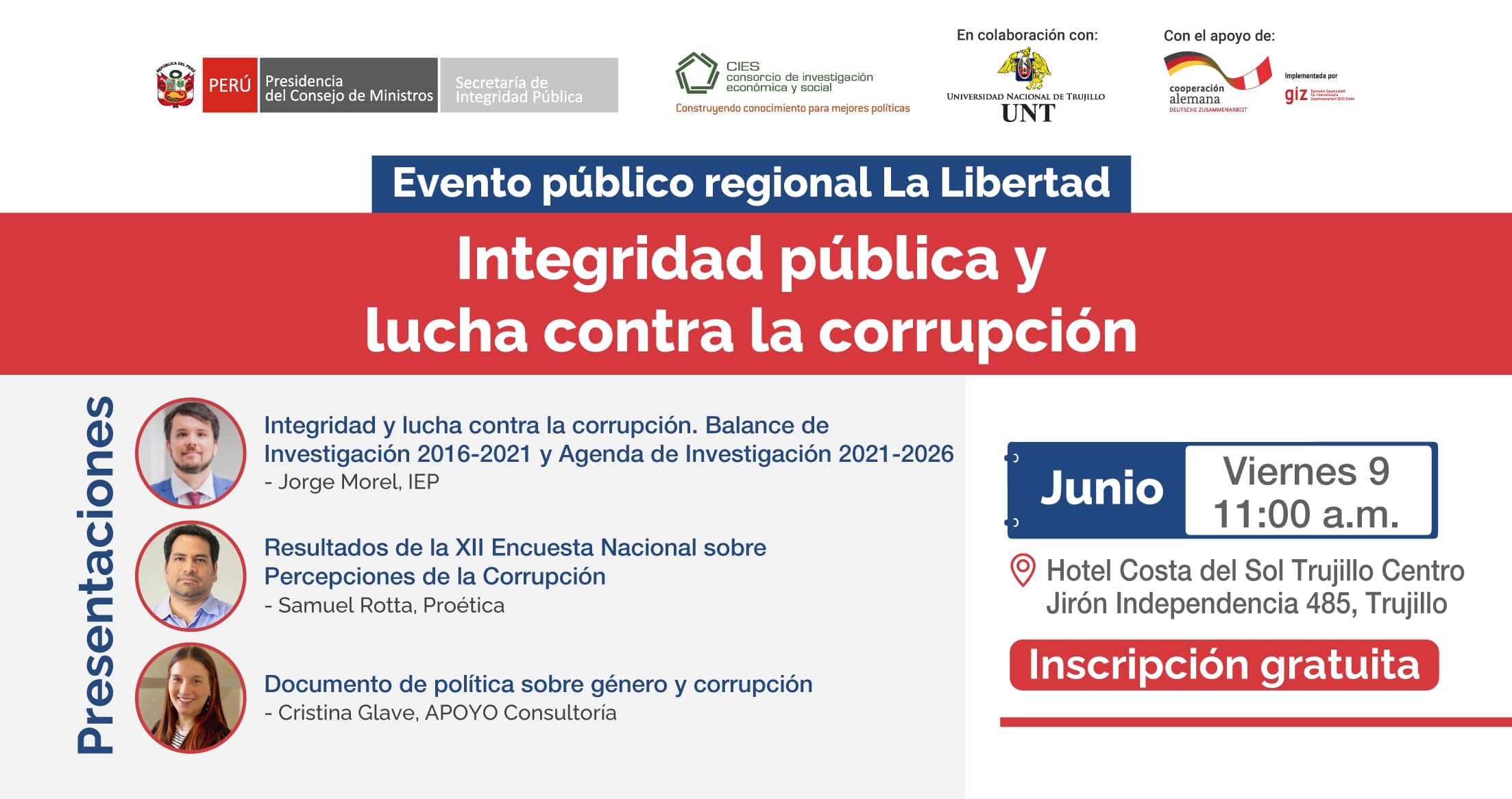 La Libertad Evento público regional “Integridad pública y lucha contra la corrupción”