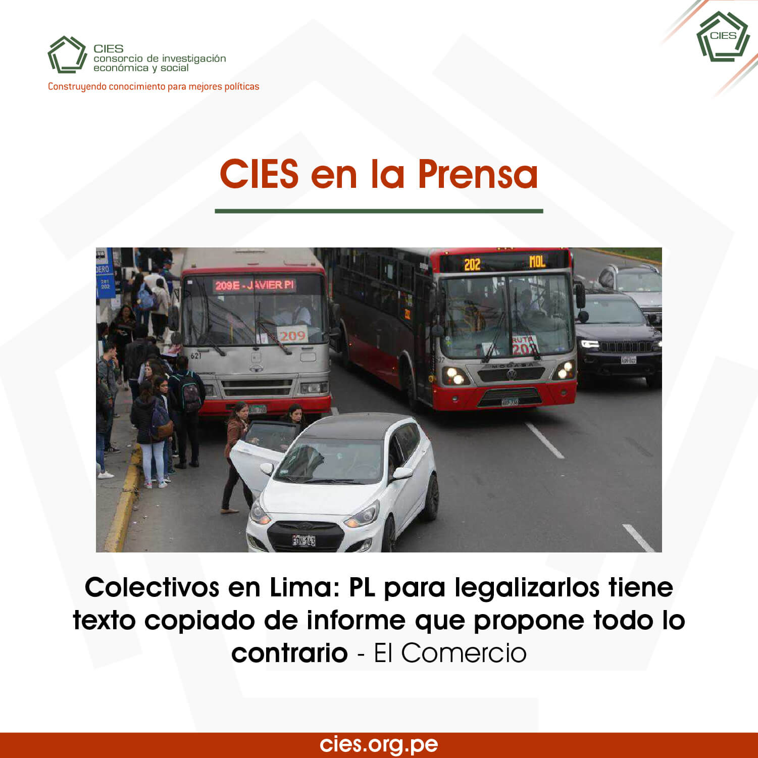 Colectivos en Lima: PL para legalizarlos tiene texto copiado de informe que propone todo lo contrario