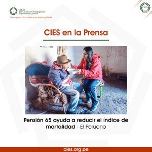 Pensión 65 ayuda a reducir el índice de mortalidad – El Peruano