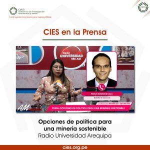 Investigador Pablo Gignoux en Arequipa – CIES en la Prensa
