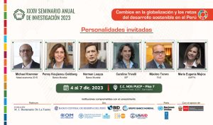 Seminario CIES 2023 debatirá sobre los cambios en la globalización y los retos del desarrollo sostenible en el Perú