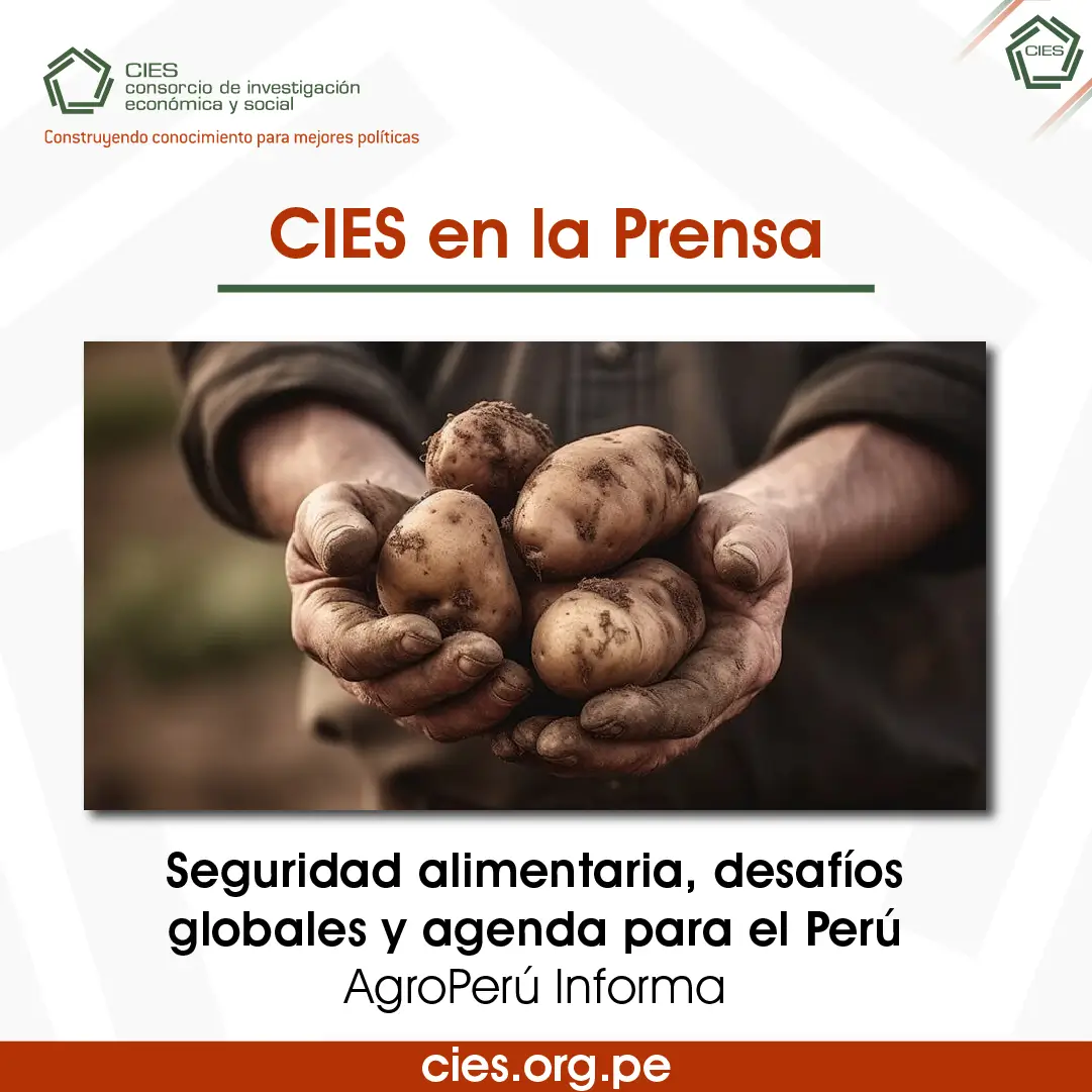 Discutirán sobre los desafíos del Perú en seguridad alimentaria