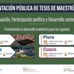 10 tesis de maestría promovidas por el CIES y la Fundación M. J. Bustamante se presentarán en Arequipa, Piura, Amazonas y Cusco