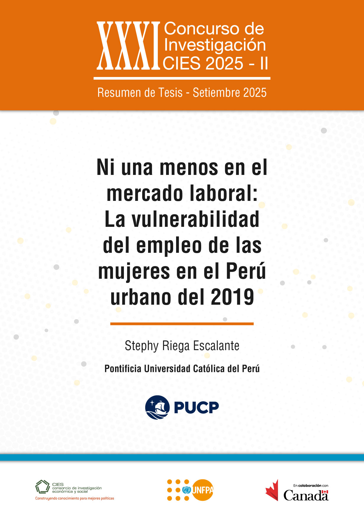 Ni una menos en el mercado laboral: La vulnerabilidad del empleo de las mujeres en el Perú urbano del 2019