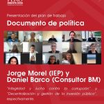 Perú Debate inicia elaboración de documentos de política sobre integridad y lucha contra la corrupción, y descentralización