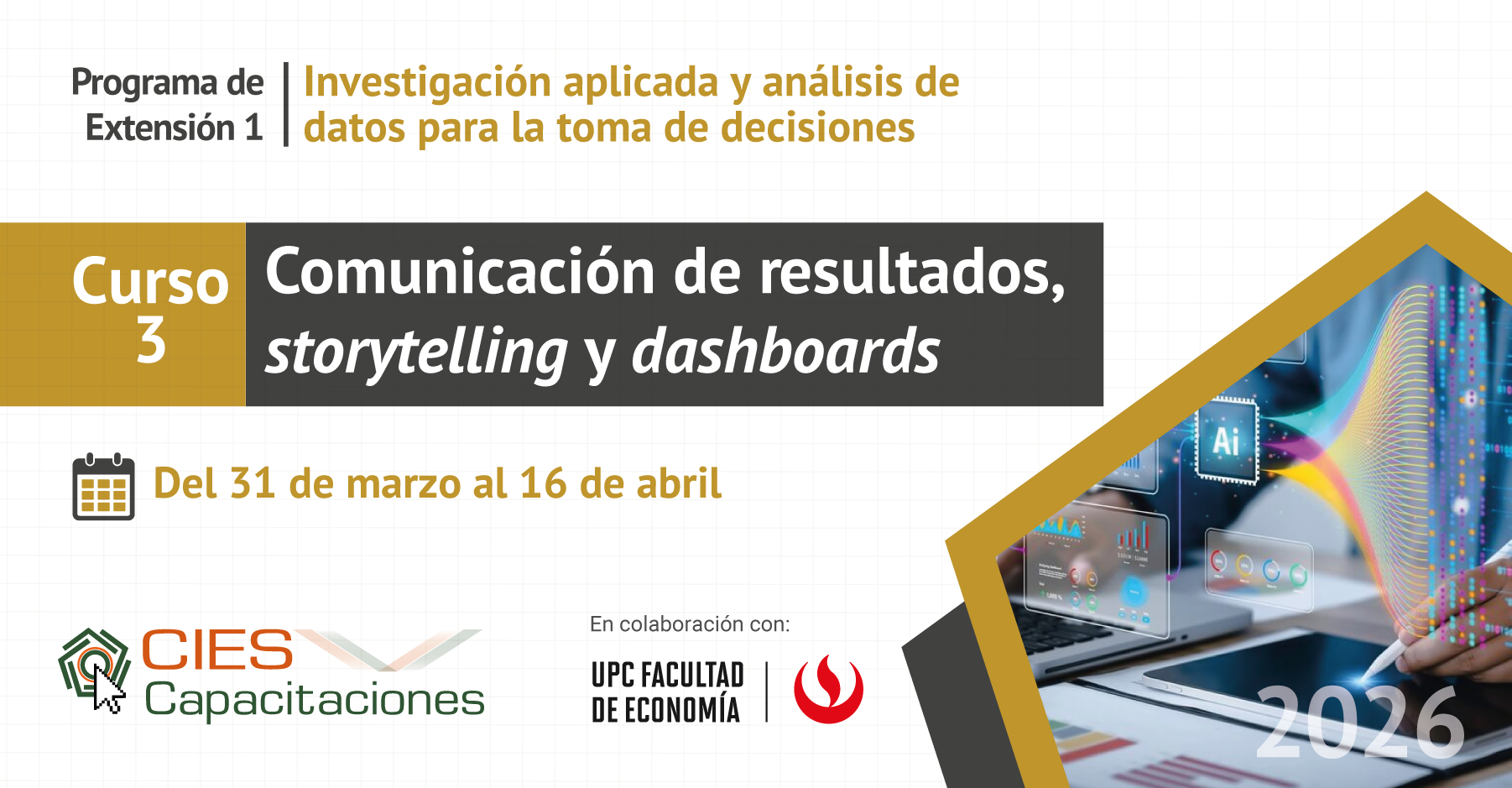 Concluye con éxito el curso CIES de comunicación de resultados