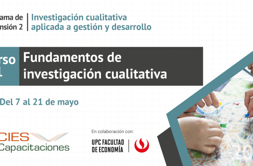 Concluye el curso “Fundamentos de Investigación Cualitativa” del programa de extensión en Investigación cualitativa